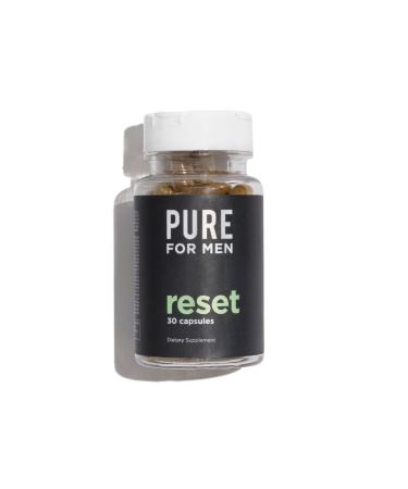 Pure for Men Detox Supplement, Reset | Promotes Digestive & Gut Health, Removes Toxins & Supports Immune System, Colon Cleanse | 30 Capsules