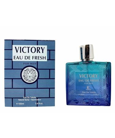 VICTORY EAU DE FRESH DESIGNER EDT 3.4 OZ. Woody Aquatic fragrance for men. - Buy Online on GoSupps.com