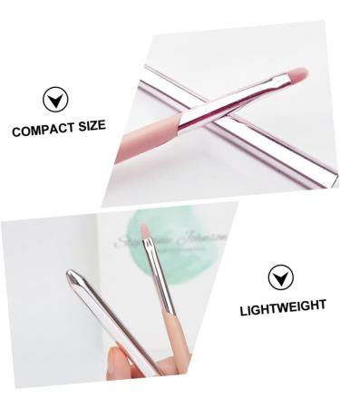 minkissy Lip Brush with Lid Eye Shadow Applicators Travel Makeup Brush Lip Gloss Applicator Lipstick Cosmetics Brush Travel Lipstick Brush Lip Makeup Brush Lip Brush Applicator Fiber Wool 10.4x1cm Pink - Buy Online on GoSupps.com