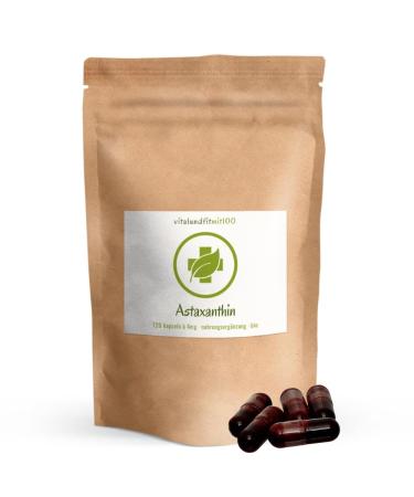 Bio Astaxanthin - 120 vegan capsules - 4 mg pure natural astaxanthin - produced by experienced experts - Clean food: only 3 ingredients - gentle CO2 extraction - Made in DE