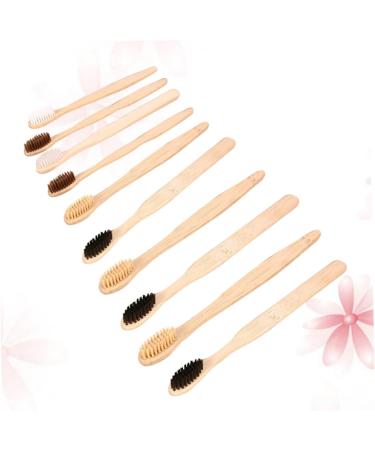 Eco-Friendly Sewoart 10-Pack Hotel Toothbrush Set | Biodegradable Bamboo Travel Accessories - Buy Online on GoSupps.com