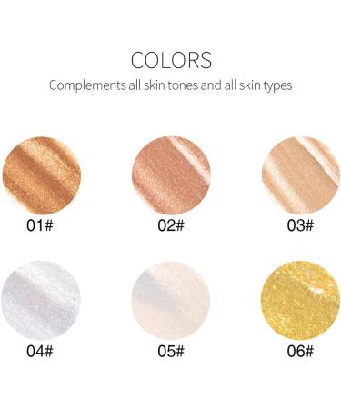 irene inevent Highlighter Glow Eye Shadow Powder Glitter Make Up Brighten Body Illuminator Cosmetics Gifts for Professional Type 6 - Buy Online on GoSupps.com
