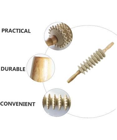 Lurrose Chinese Massage Balls - Portable Wooden Acupressure Roller for Muscle Relief & Fitness | Manual Muscle Massage Roller - Buy Online on GoSupps.com