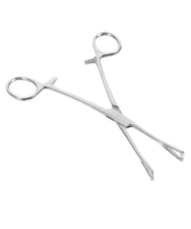 GRIRIW Reptile Feeding Clip Terrarium Supplies Feeding Tongs Silver Stainless Steel