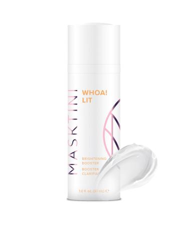 Masktini Woah! Lit Brightening Booster - Vitamin C Serum - With Plumping Hyaluronic Acid and Niacinamide - Brightens and Tones Complexion - 1 oz