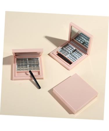 VINTORKY 2pcs Empty Eyeshadow Palette Makeup Pallette Empty Eyeshadow Dish Highlighters DIY Cosmetics Pink - Buy Online on GoSupps.com