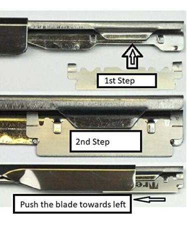 Premium Men's Razor Set with 100 Half Derby Blades & Leather Pouch - Ideal for Barbers & Hairdressers - International Shipping Available - Buy Online on GoSupps.com