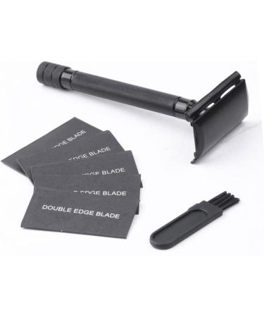 Angoily Manual Razor Set - Reusable Double-Edged Beard Shaver with Butterfly Opening | Stainless Steel Blade | 10.3x4cm - International Shipping - Buy Online on GoSupps.com