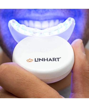 LINHART Teeth Whitening Kit with LED Light - Professional Dental Whitening Gel and 16-Led Whitening Light for No Sensitivity Whitening - Buy Online on GoSupps.com