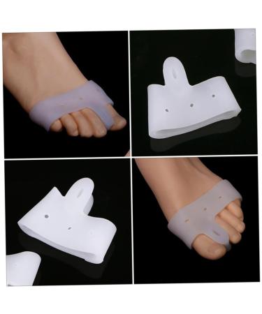 Lurrose 2 Sets Front Foot Friction Bunion Relieving Guards Protectors - Soft Gel Toe Correctors for Comfortable Feet - 3 Pairs Separator Set for Forefoot Insoles - 7.5x5.8cm, White - Buy Online on GoSupps.com