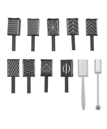Gel Magnet Samfox 11 parts/set of nail art tool magnet pen for diy magic 3D magnetic cat eyes polish UV gel polishing aids