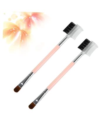 Didiseaon 1 Duo Eyebrow Brush - Professional Double-Headed Makeup Brush for Eyeshadow & Eyelash - Miss Pink Cosmetics Tool for Flawless Makeup - Buy Online on GoSupps.com