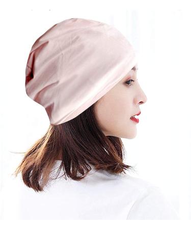 Satin Lined Sleep Cap for Women - Black Pink Grey | Cotton Hair Sleeping Hat - Buy Online on GoSupps.com