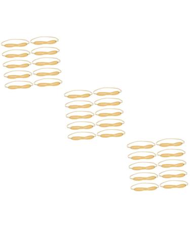 Balacoo 30 pcs Silicone Eyebrow Beginner Professional Practice Fake for Skin Headband Supply