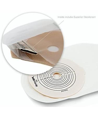 XHIVAR Premium Medical Drainable Colostomy Bags- 10pcs, Cut-to-Fit 20-70MM, One Piece System - Buy Online on GoSupps.com