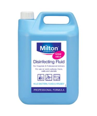 Milton Disinfecting Fluid For Use On Work Surface Floors Walls & Ustensils 5L x 1 Disinfecting Fluid 1 - Buy Online on GoSupps.com