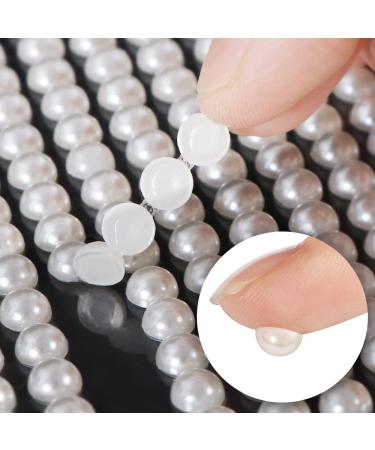 OASMU White Pearl 3D Self Adhesive Nail Rhinestones - DIY Body Art Accessories - Buy Online on GoSupps.com