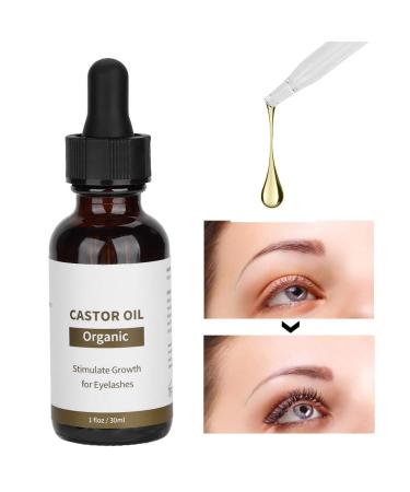 Organic Castor Oil for Eyelash & Beard Growth | Natural Essential Oil for Hair Nails & Skin - Buy Online on GoSupps.com
