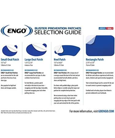 ENGO Heel Blister Patches (2 Patches) | Prevent Blisters for Tennis Shoes, Athletes, Runners, High Heels, Dress Shoes - Buy Online on GoSupps.com