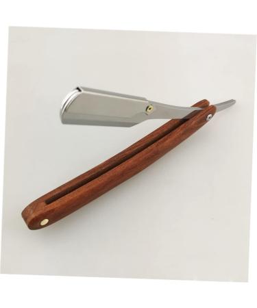 Fomiyes 3ST Safe Metal Straight Razor for Men | Professional Foldable Face Hair Razor | Premium Wooden Handle - Buy Online on GoSupps.com