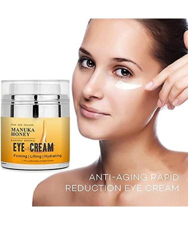 Manuka Honey Eye Cream for Dark Circles and Puffiness Under Eye Cream Anti Aging Eye Cream Improve the look of Fine Lines and Wrinkles Retinol and Aloe Vera Natural Relief - Buy Online on GoSupps.com