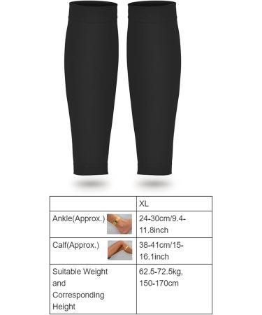 Calves Compression Stockings for Men & Women | 20-30mmHg Varicose Vein Support Socks - Ultra-Ves Black XL - Buy Online on GoSupps.com
