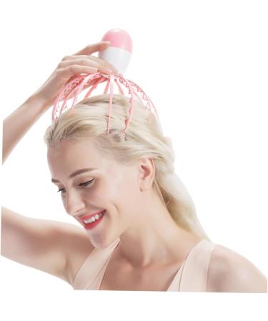 Beaupretty Portable Massage Device - Mini Massage Head & Shampoo Brush - Circulation & Relaxation Tool - Octopus ABS Rosa - Buy Online on GoSupps.com