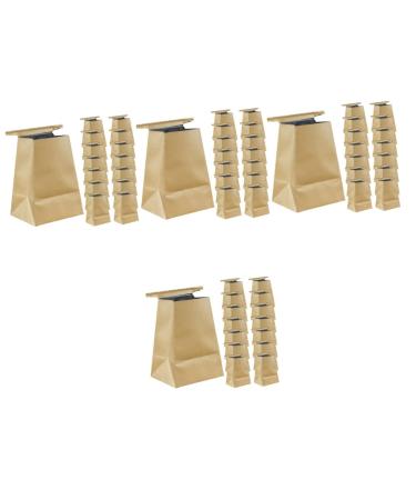 Healvian Kraft Paper Bags 60 Pcs Vomit Bag Travel Kraft Paper Light Brown Mini Trash Bags