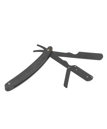 Manual Beard Knife Holder Beard Knife Stand Professional Portable Wooden Handle Ergonomic for Men for Home