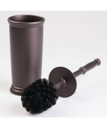 mDesign Hyde Collection Toilet Bowl Brush and Holder - Modern Bronze Bathroom Scrubber for Deep Cleaning - Space Saving Design - Buy Online on GoSupps.com