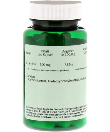 Buy L-Carnitine 500 Capsules - 60 Hours Energy Boost | International Shipping Available - Buy Online on GoSupps.com