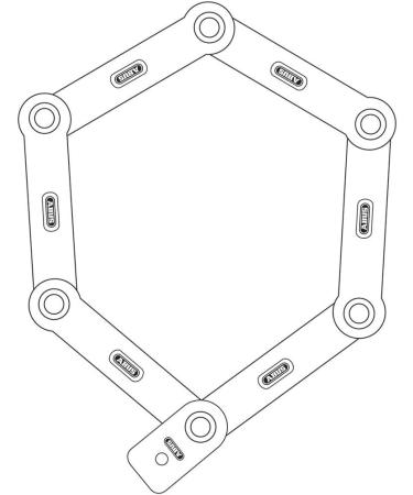 ABUS Bordo Combo 6100 90cm with New SH-Mounting Bracket - White (2017 Model) - Buy Online on GoSupps.com