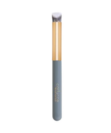 Carlucce Cream Makeup Brush - Contour Makeup Brush Multifunctional Geometric Angled Makeup Brush for Blending Contouring and Highlighting Soft Vegan and Made in USA - Hush-Hush Brush