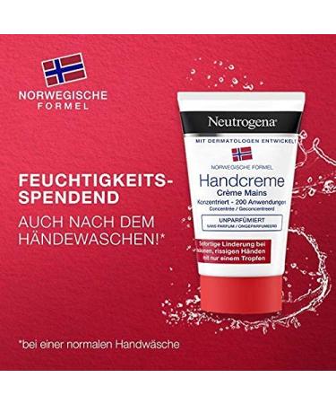 Neutrogena Norwegian Formula Hand Cream - Unscented 6x50ml | Best for Very Dry Hands - International Shipping Available - Buy Online on GoSupps.com