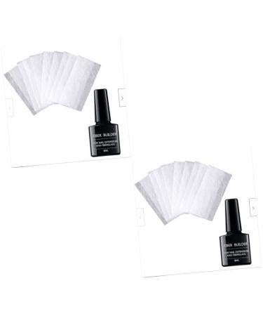 POPETPOP 20 Pcs Nail Gel Acrylic Nail Manicure Extension Gel False Nails Manicure Fiber Glass Set Repair 1 ml (Pack of 1) Blackx2pcs