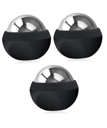 Fomiyes 3st massage ball made of stainless steel practical massage ball Manual massage stainless steel balls Portable massage lounger foot massager rolling ball massage roller ball for the household body