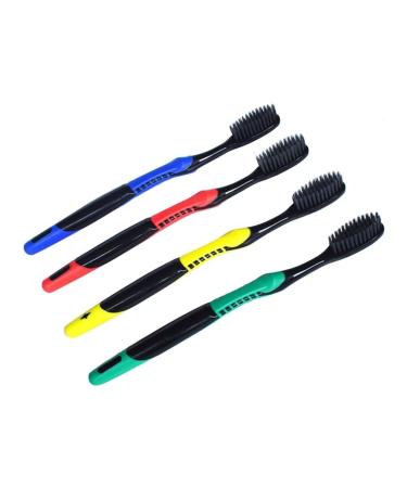 Healeved 8pcs Antibacterial Toothbrush PP Toothbrush Bamboo Toothbrush Daily Needs Soft Fur