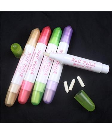 5 Pcs Acetone Nail Art Polish Corrector Remover Pen w/ 15 Tips - Random Color - Buy Online on GoSupps.com