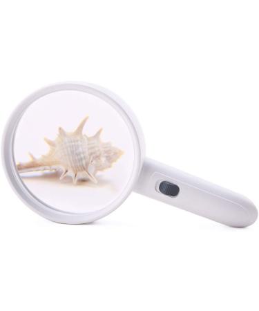 Hand-held Magnifier with Lamp 20 Times Old Man Reading Portable High-Definition High-Power Optical Zoom Lens Made in China - Buy Online on GoSupps.com