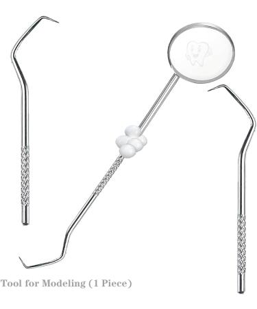 Provisional Teeth Repair Kit - DIY Play Dough Solid Fake Teeth Replacement | 4 Accessories & Mouth Mirrors | Multi-Functional Dental Solution - Buy Online on GoSupps.com