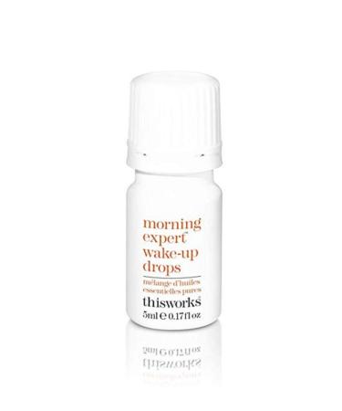 thisworks morning expert wake-up drops: Mint Herb & Rosemary Essential Oils for Morning Motivation 5ml | 0.17 oz