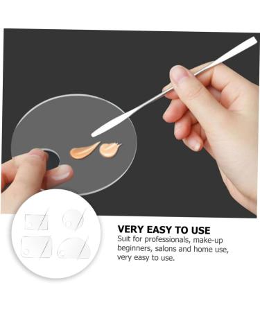  BIUDECO High-Quality Acrylic Makeup Mixing Tray Versatile Foundation Tray for Liquid Foundation and Eyeshadow - Buy Online on GoSupps.com