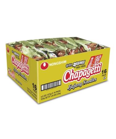 NongShim Shin Chapagetti Noodle Soup Black Bean Sauce 4.5 Ounce (16 Pack)