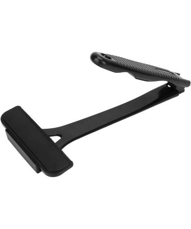 Brnoo Back Razor for Men | Extra Long Handle & Foldable Body Hair Cutter | Professional Black Back Blade (No Blade) - Buy Online on GoSupps.com