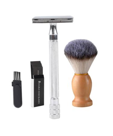 Beaupretty Manual Beard Shaver Set - Double Razor & Hair Razor for Precision Shaving | Old Style Metal Shaving Cutter - International Shipping Available - Buy Online on GoSupps.com