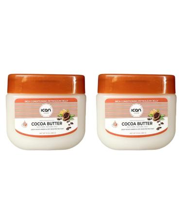ICAN LONDON Cocoa Butter 100% Pure Petroleum Jelly 2 x 368g