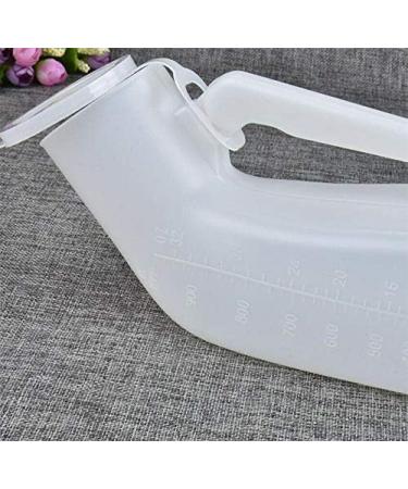 2-Pack Thick Firm Male Urinal with Lid - Portable Urinals for Men - Seneme Urine Collection for Hospital, Home, Incontinence - 32oz/1000mL - Buy Online on GoSupps.com