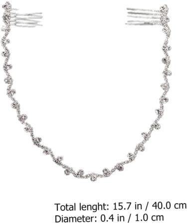 Bride Wedding Hair Accessories Wedding Decor Jewelry Headband Bridal Comb Barrette Bridal Hair Comb Rhinestone Bridal Headpiece Hair Comb Chain Rhinestones Miss The Chain Vintage - Buy Online on GoSupps.com