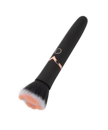 Vegan Makeup Brush Blush - Electric Massage Brush with 10 Vibration Gears for Flawless Contouring - Large Black Powder Brush for Loose Powder - Buy Online on GoSupps.com