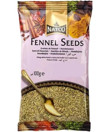 Natco Fennel Seeds | 100G | Whole Fennel Seeds | Whole Indian Spice | Herbs & Spices | Use for Mouth Freshener Or Flavour | Indian Origin (Pack of 2) - Buy Online on GoSupps.com